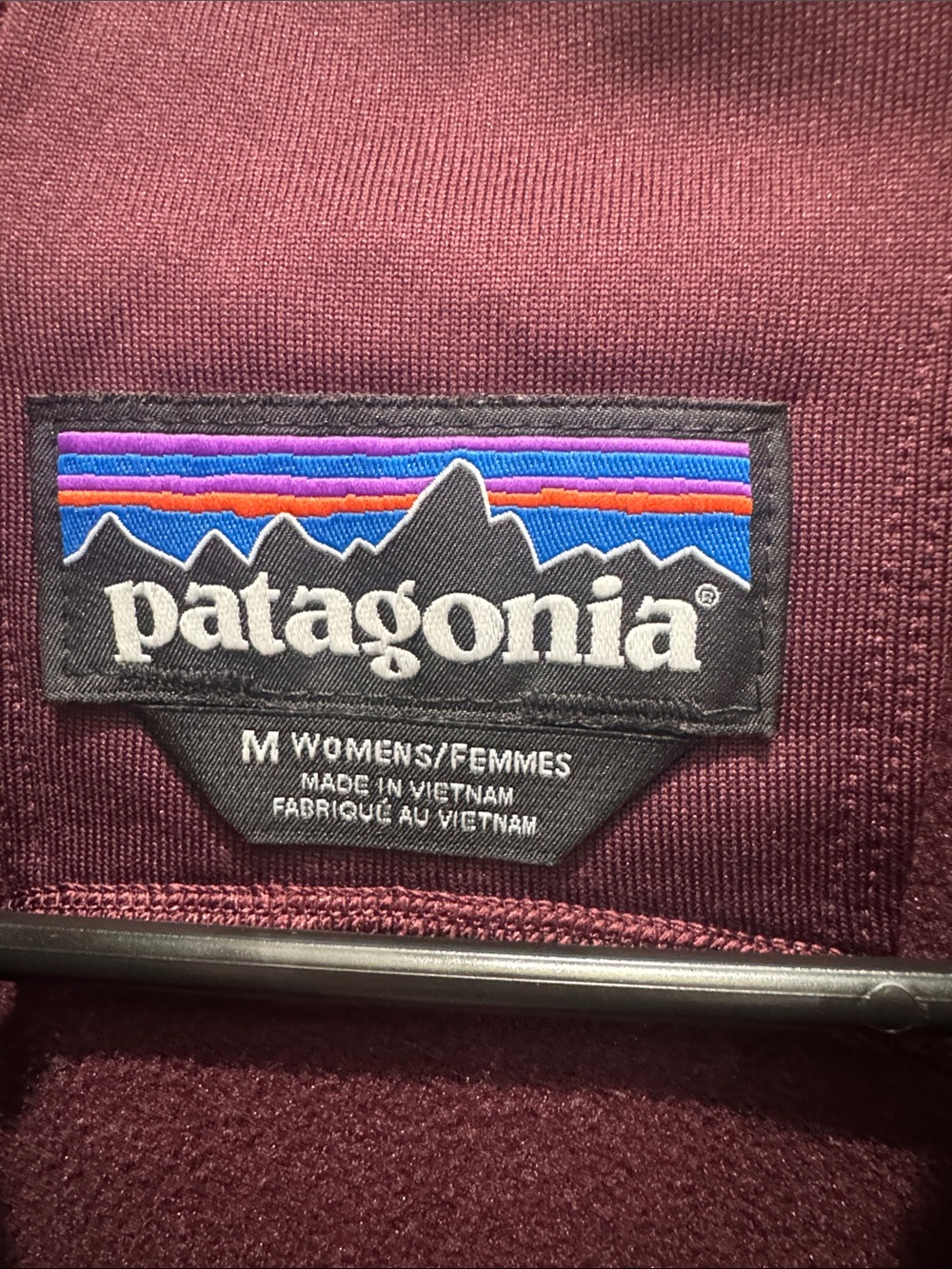 Patagonia Women's Half-Zip Fleece Pullover - Burgundy - Picture 2 of 3